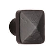 M.Marcus Cabinet Hardware Matt Black / Cabinet Knobs / 38mm Dia. M.Marcus - Black Iron Rustic Cabinet Knob Square Pyramid Design 38mm
