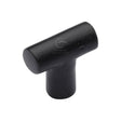 M.Marcus Cabinet Hardware Matt Black / Cabinet Knobs / 35mm Dia. M.Marcus - Black Iron Rustic Cabinet Knob T Shaped Design 35mm