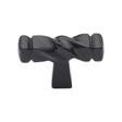M.Marcus Cabinet Hardware Matt Black / Cabinet Knobs / 41mm Dia. M.Marcus - Black Iron Rustic Cabinet Knob Twist Design 44mm