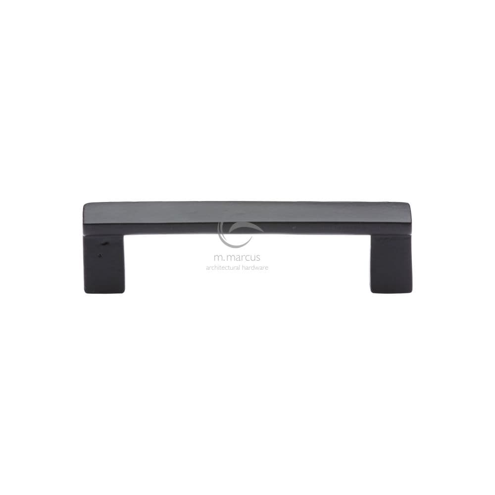 M.Marcus Cabinet Hardware Matt Black / Cabinet Pull Handles / 96mm c/c M.Marcus - Black Iron Rustic Cabinet Pull Anvil Design 96mm CTC