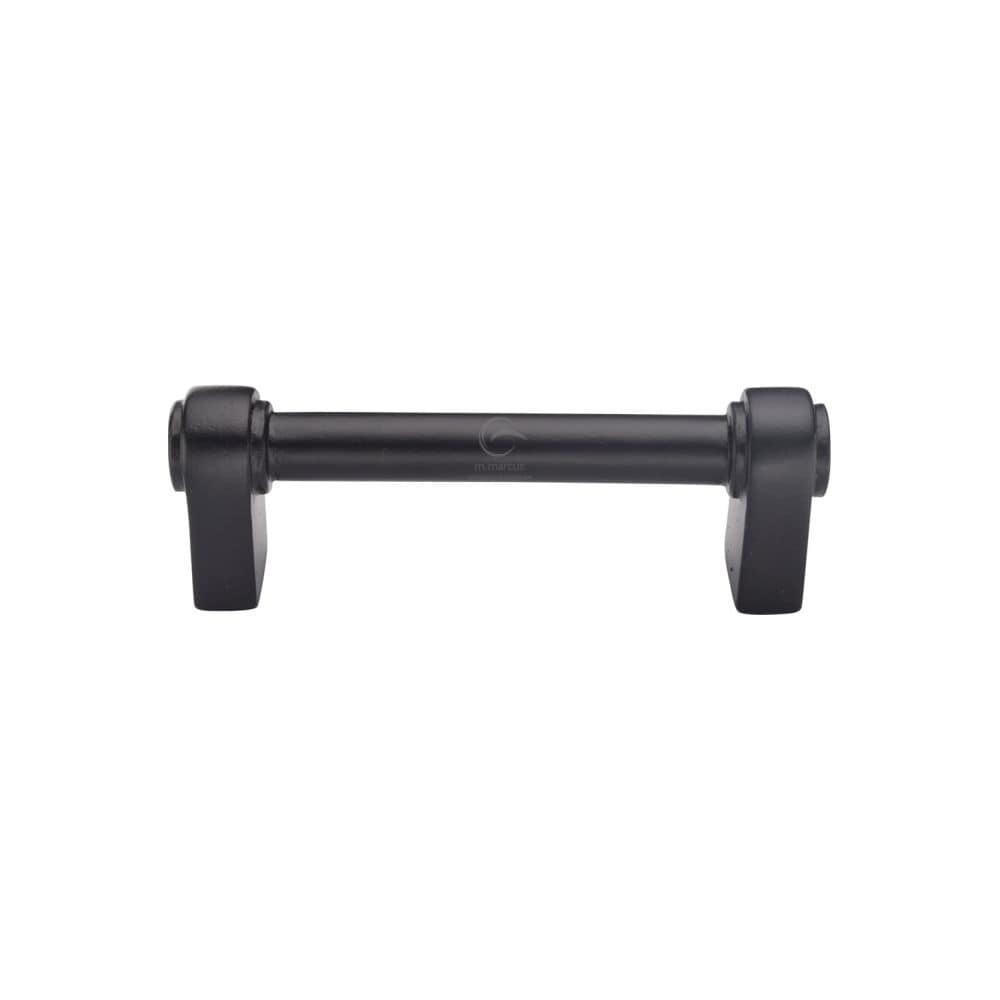 M.Marcus Cabinet Hardware Matt Black / Cabinet Pull Handles / 96mm c/c M.Marcus - Black Iron Rustic Cabinet Pull Artisan Design 96mm CTC