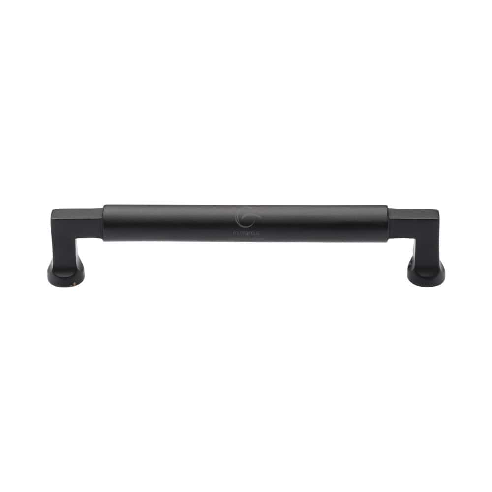 M.Marcus Cabinet Hardware Matt Black / Cabinet Pull Handles / 160mm c/c M.Marcus - Black Iron Rustic Cabinet Pull Bauhaus Design 160mm CTC