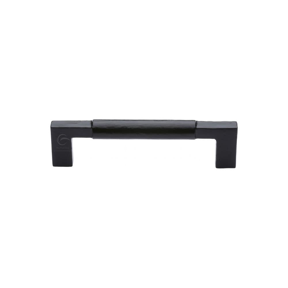 M.Marcus Cabinet Hardware Matt Black / Cabinet Pull Handles / 203mm c/c M.Marcus - Black Iron Rustic Cabinet Pull Bauhaus Design 203mm