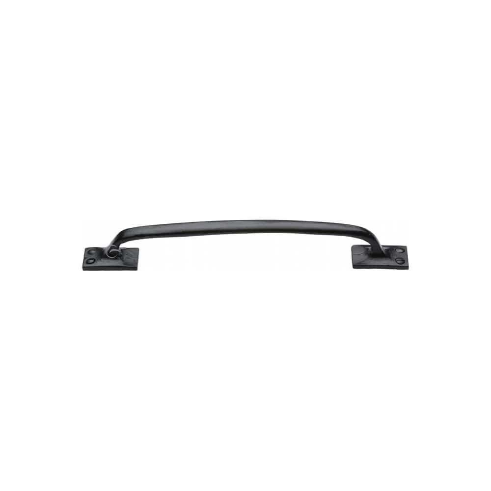 M.Marcus Cabinet Hardware Matt Black / Cabinet Pull Handles M.Marcus - Black Iron Rustic Cabinet Pull Offset Design 260mm