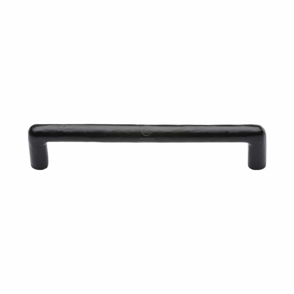 M.Marcus Cabinet Hardware Matt Black / Cabinet Pull Handles / 160mm c/c M.Marcus - Black Iron Rustic Cabinet Pull Round Design 160mm CTC