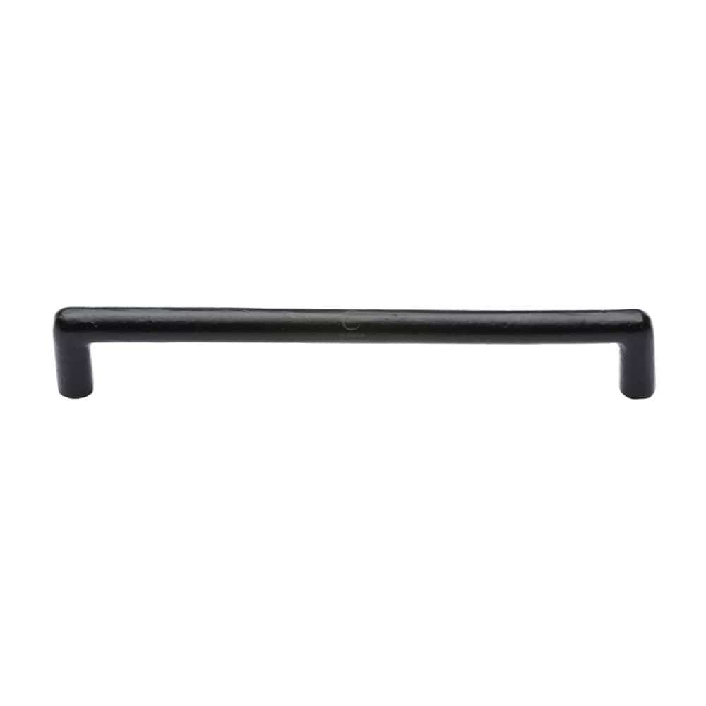 M.Marcus Cabinet Hardware Matt Black / Cabinet Pull Handles / 192mm c/c M.Marcus - Black Iron Rustic Cabinet Pull Round Design 192mm CTC