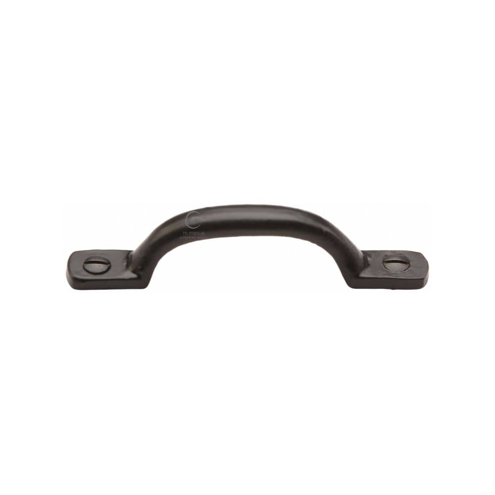 M.Marcus Cabinet Hardware Matt Black / Cabinet Pull Handles / 102mm c/c M.Marcus - Black Iron Rustic Cabinet Pull Russell Design 102mm