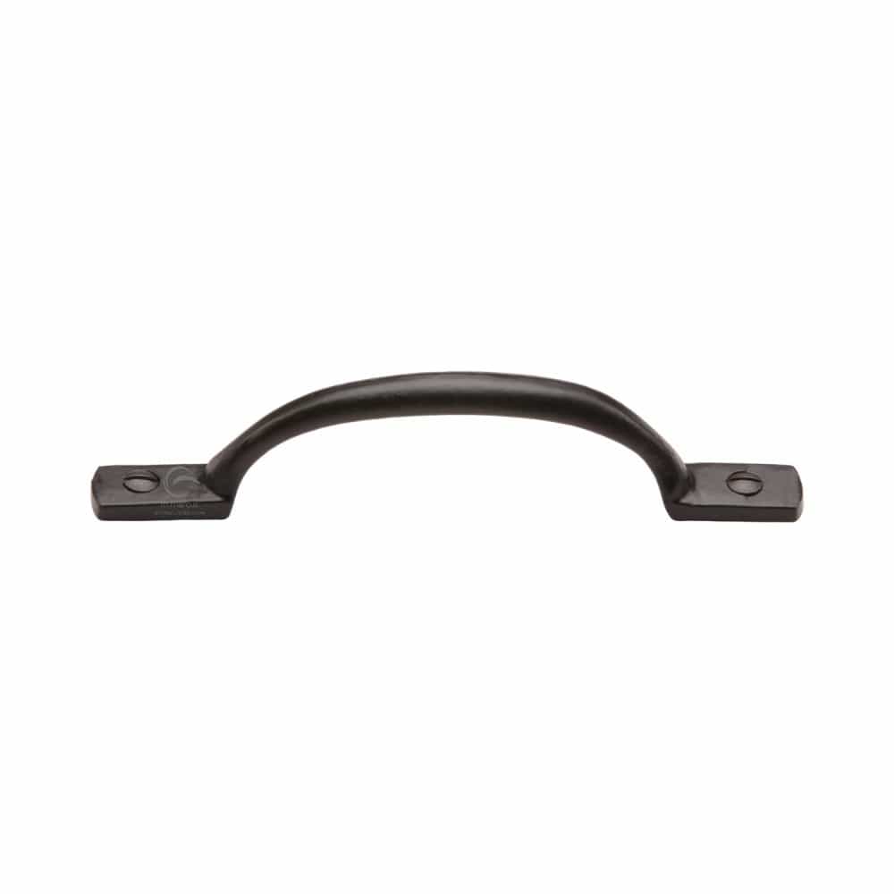 M.Marcus Cabinet Hardware Matt Black / Cabinet Pull Handles / 152mm c/c M.Marcus - Black Iron Rustic Cabinet Pull Russell Design 152mm