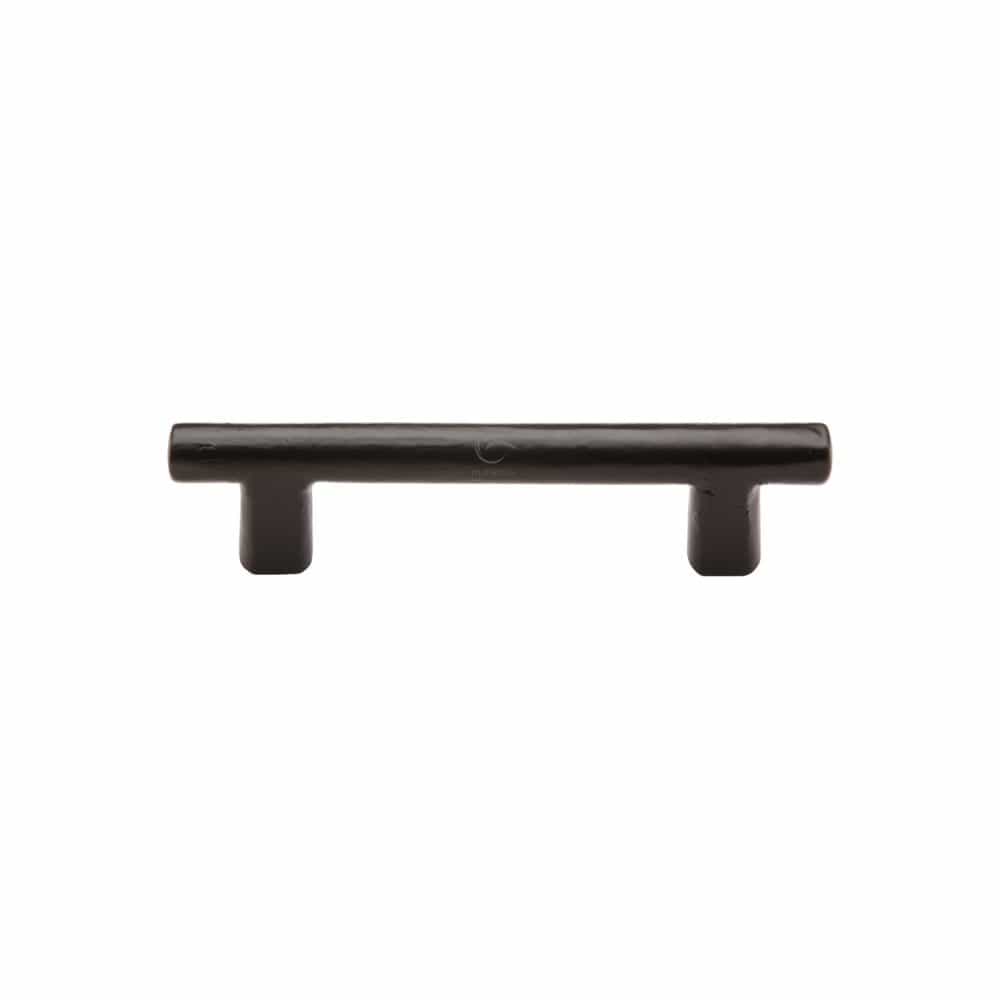 M.Marcus Cabinet Hardware Matt Black / Cabinet Pull Handles / 96mm c/c M.Marcus - Black Iron Rustic Cabinet Pull T Bar Design 96mm CTC