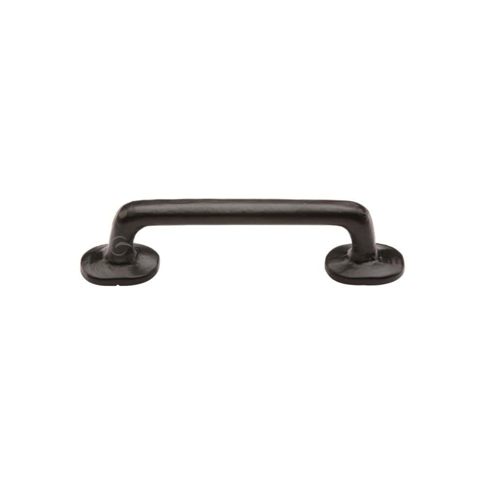 M.Marcus Cabinet Hardware Matt Black / Cabinet Pull Handles / 96mm c/c M.Marcus - Black Iron Rustic Cabinet Pull Traditional Design 96mm CTC