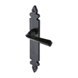 M.Marcus Door Furniture Matt Black / Latch Handles M.Marcus - Black Iron Rustic Door Handle Lever Latch Ironbridge Design