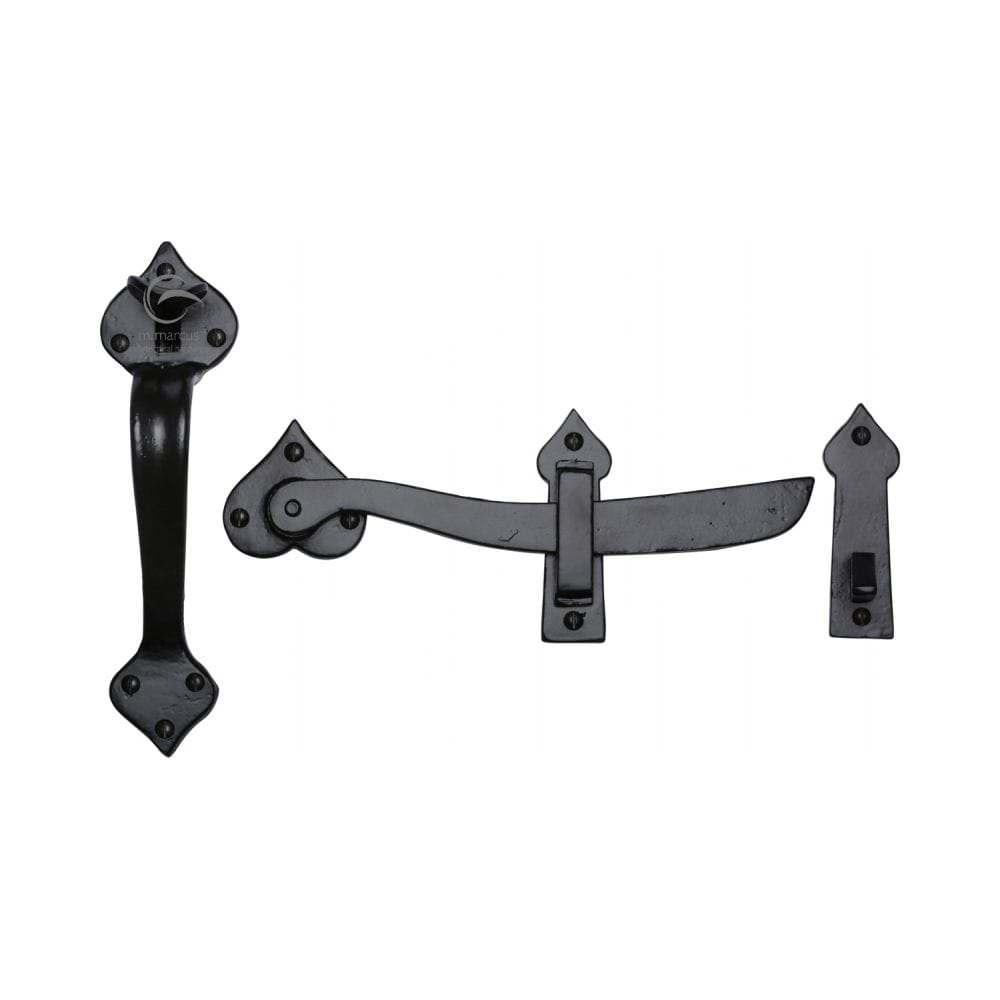 M.Marcus Door Furniture Matt Black / Thumb Latch M.Marcus - Black Iron Rustic Gate Latch