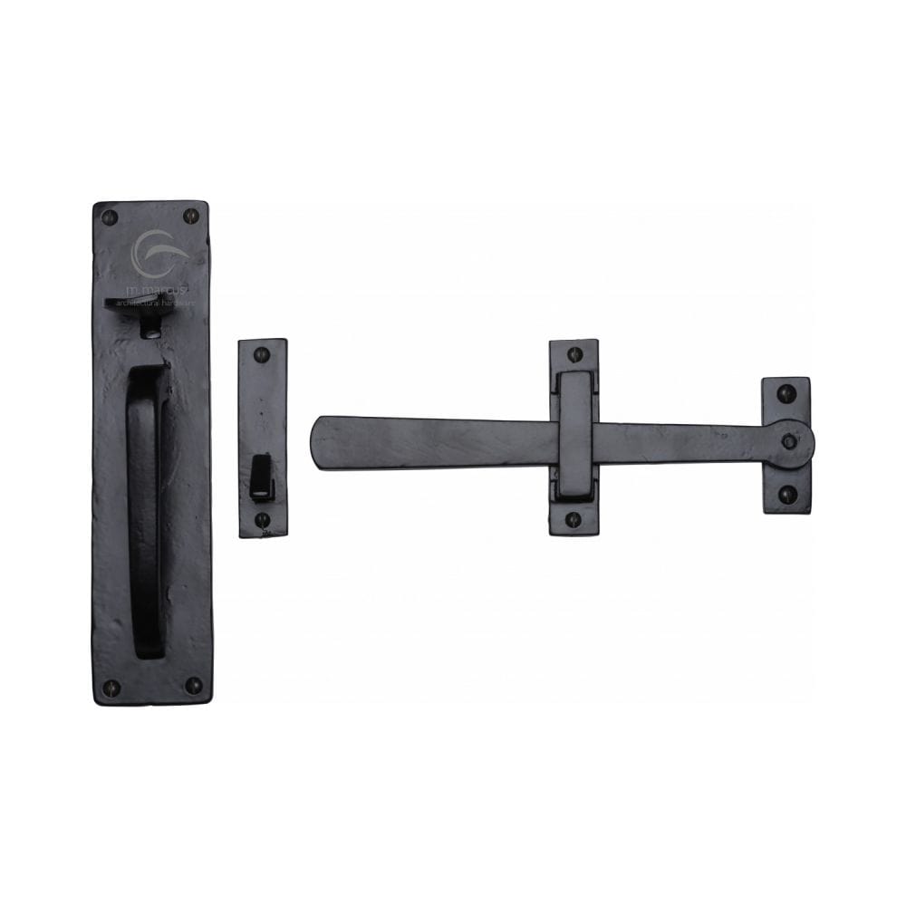 M.Marcus Door Furniture Matt Black / Thumb Latch M.Marcus - Black Iron Rustic Gate Latch