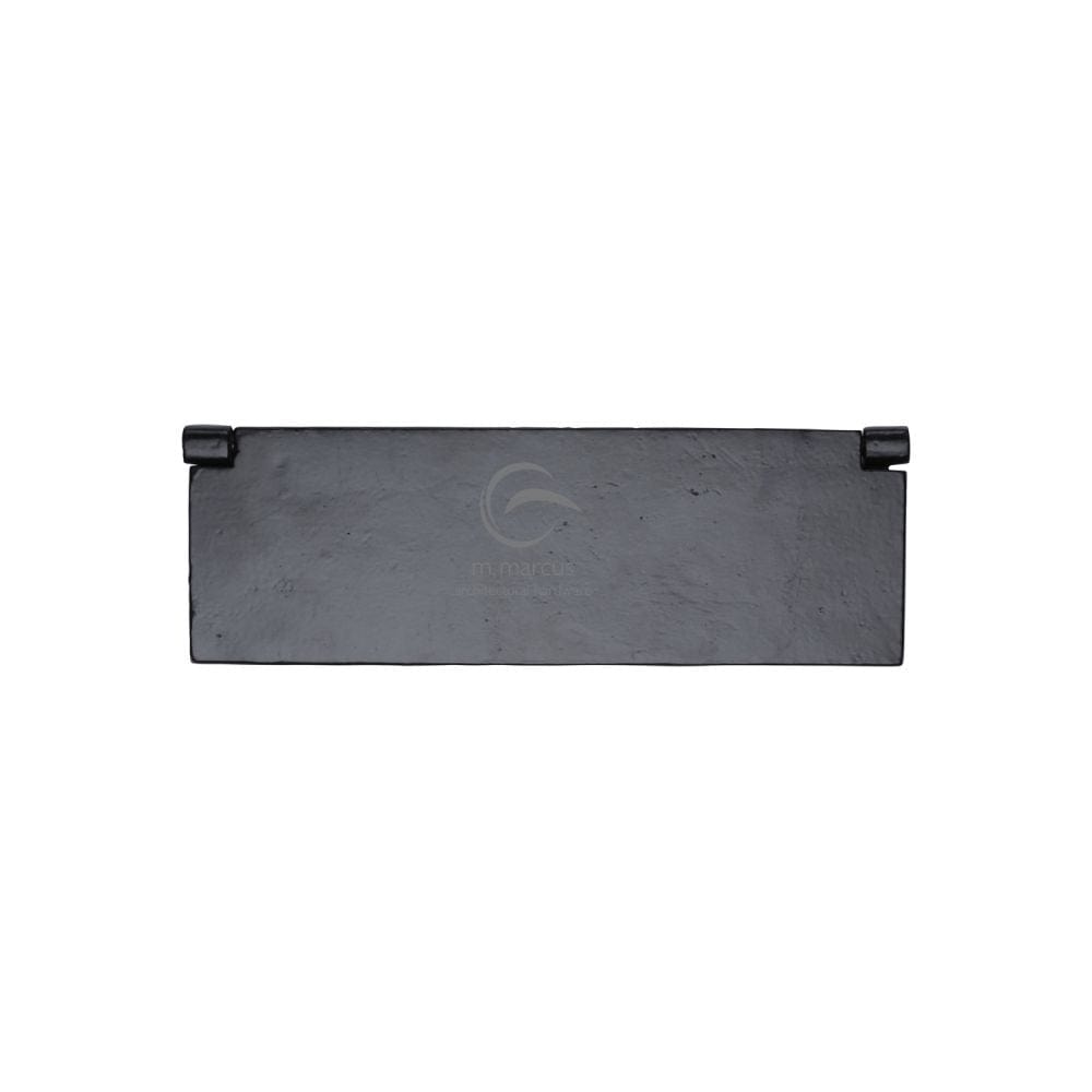 M.Marcus Door Furniture Matt Black / Interior Letter Flap / 270 x 88mm M.Marcus - Black Iron Rustic Interior Letterflap 270mm x 88mm
