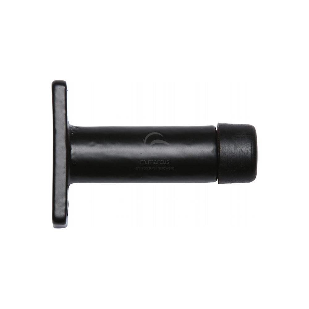 M.Marcus Door Furniture Matt Black / Projection Door Stop M.Marcus - Black Iron Rustic Projection Door Stop 3"
