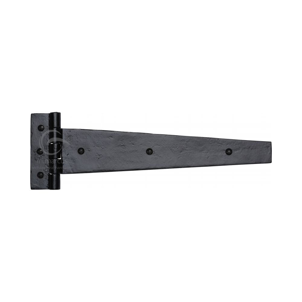 M.Marcus Hinges Matt Black / Tee Hinges / 12" (304mm) M.Marcus - Black Iron Rustic Strap Hinge 12" (pair)