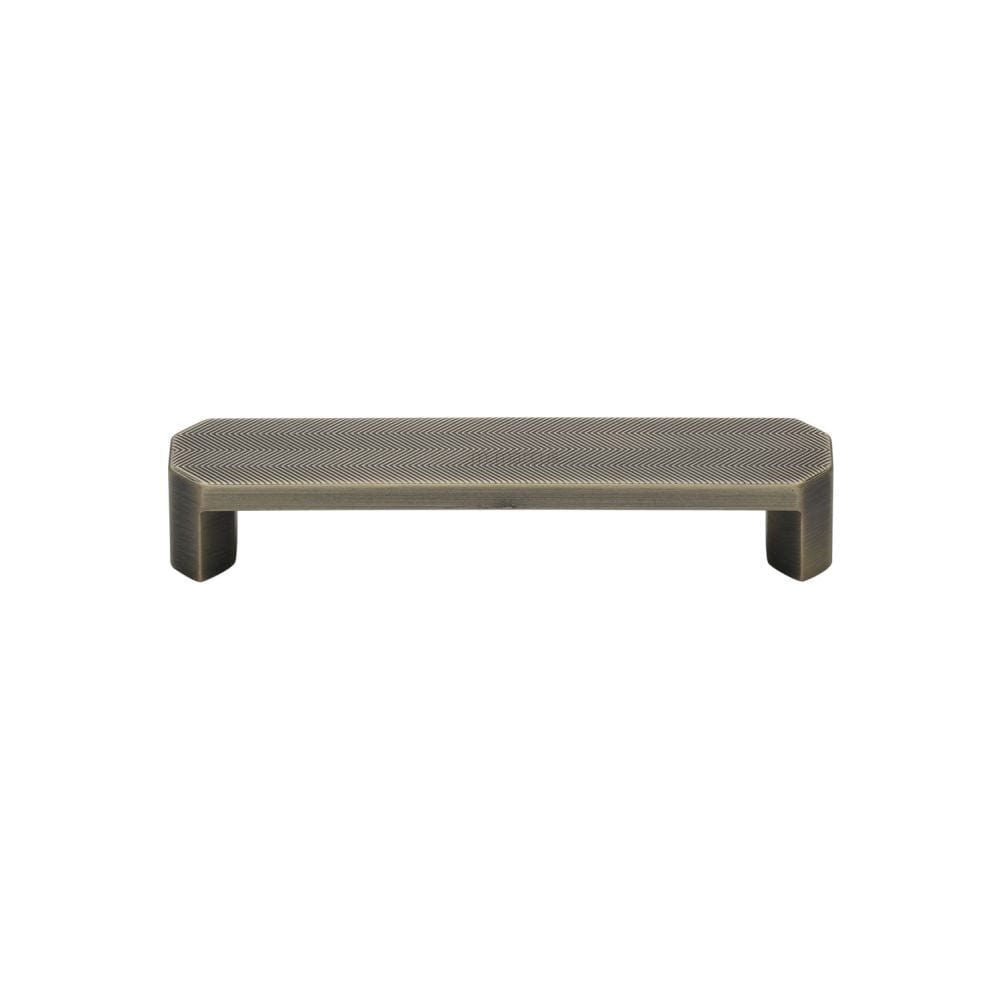 M.Marcus Cabinet Hardware Distressed Brass / Cabinet Pull Handles / 128mm c/c M.Marcus - Canyon Kitchen Cabinet Pull Handle Distressed Brass Finish