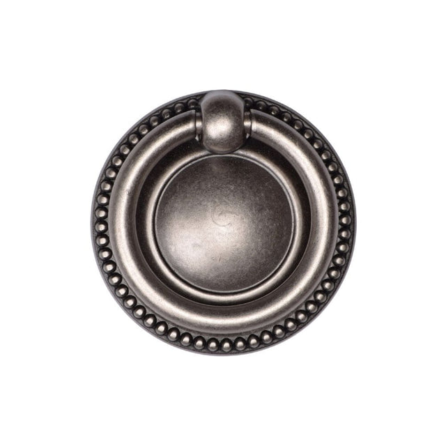 M.Marcus Cabinet Hardware Distressed Pewter / Cabinet Drop Pulls M.Marcus - Classic Ring Pull 050mm Distressed Pewter Finish