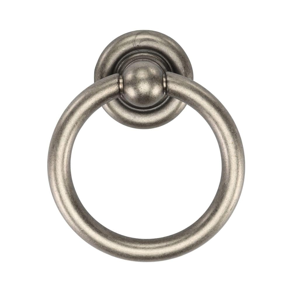 M.Marcus Cabinet Hardware Distressed Pewter / Cabinet Drop Pulls M.Marcus - Classic Round Drop Pull 42mm Distressed Pewter Finish