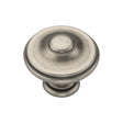M.Marcus Cabinet Hardware Distressed Pewter / Cabinet Knobs / 35mm Dia. M.Marcus - Domed Round Knob 035mm Distressed Pewter Finish