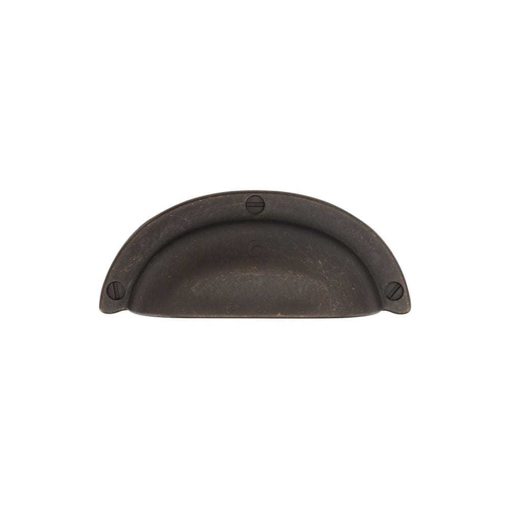 M.Marcus Cabinet Hardware Matt Bronze / Cabinet Cup Pulls / 64mm c/c M.Marcus - Faux Screw Bin (Cup) Pull 064mm Matt Bronze Finish