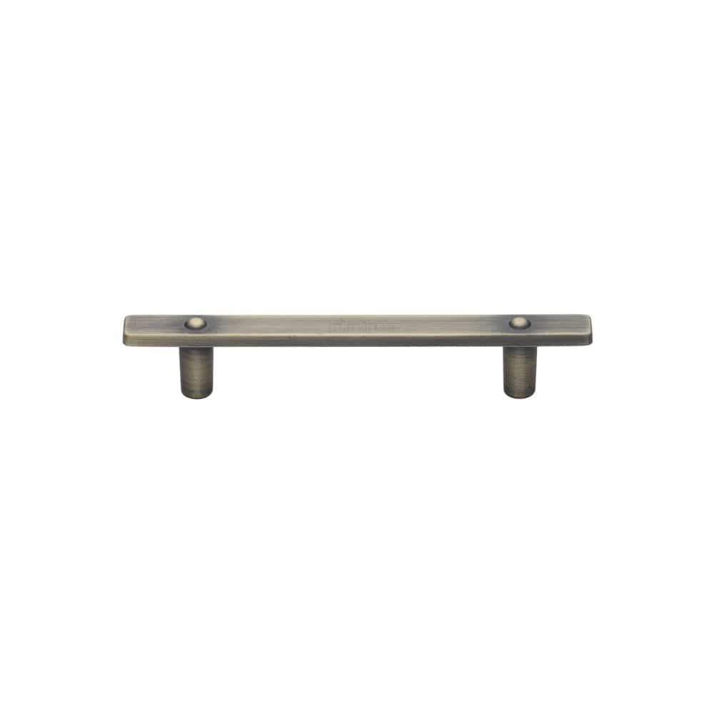 M.Marcus Cabinet Hardware Distressed Brass / Cabinet Pull Handles / 96mm c/c M.Marcus - Lodge Pull Handle Distressed Brass Finish