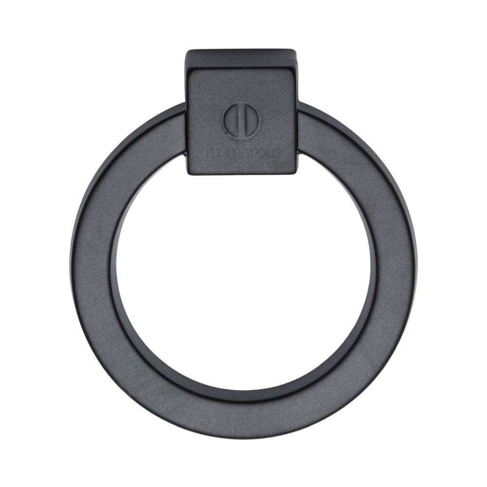 M.Marcus Cabinet Hardware Matt Black / Cabinet Pull Handles M.Marcus - Ring Cabinet Pull Black Matt Finish
