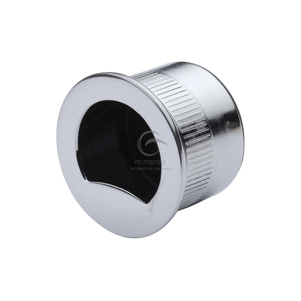 M.Marcus Door Furniture Polished Chrome / Flush Handle / Round M.Marcus - SLD Pull Ring Each Polished Chrome