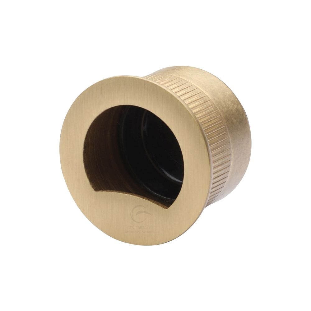 M.Marcus Door Furniture Satin Brass / Flush Handle / Round M.Marcus - SLD Pull Ring Each Satin Brass