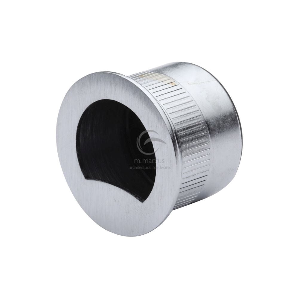 M.Marcus Door Furniture Satin Chrome / Flush Handle / Round M.Marcus - SLD Pull Ring Each Satin Chrome