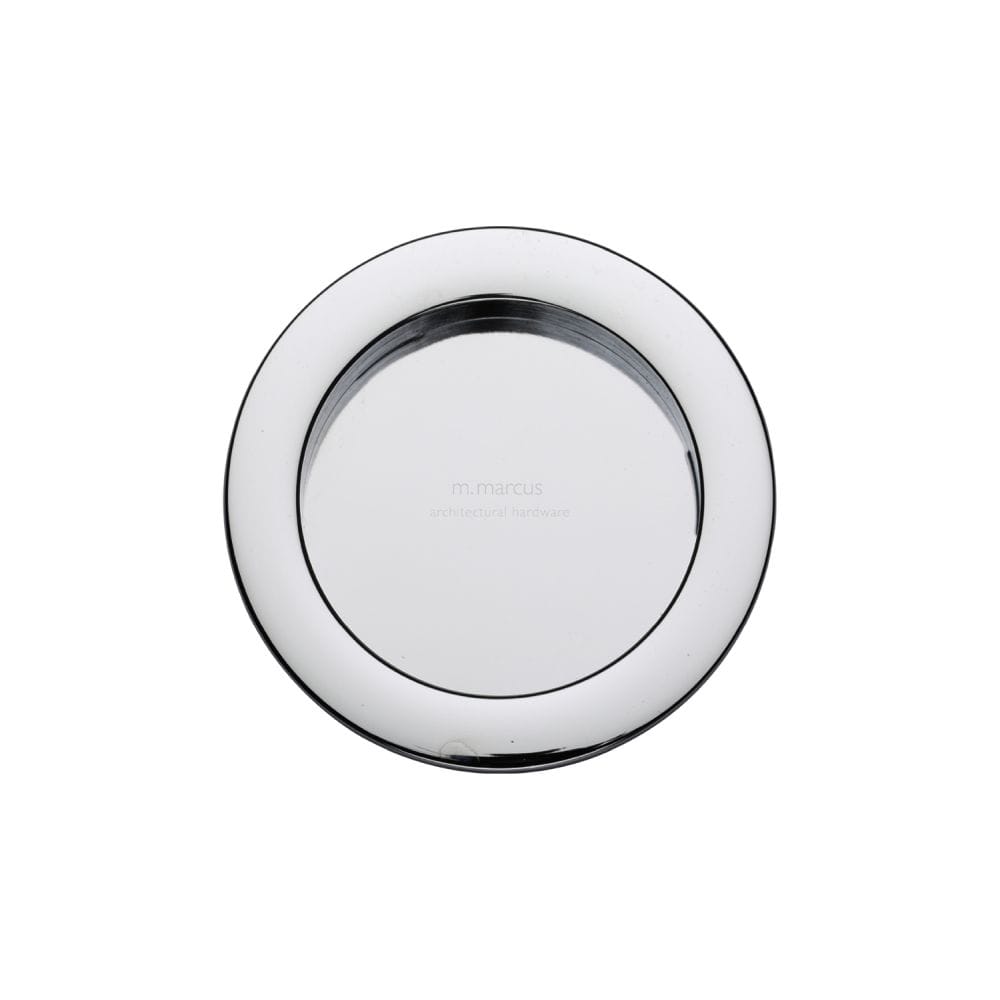 M.Marcus Door Furniture Polished Chrome / Flush Handle / Round M.Marcus - SLD Round Flush Pull Pair Polished Chrome
