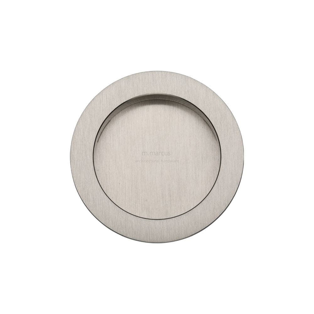 M.Marcus Door Furniture Satin Nickel / Flush Handle / Round M.Marcus - SLD Round Flush Pull Pair Satin Nickel
