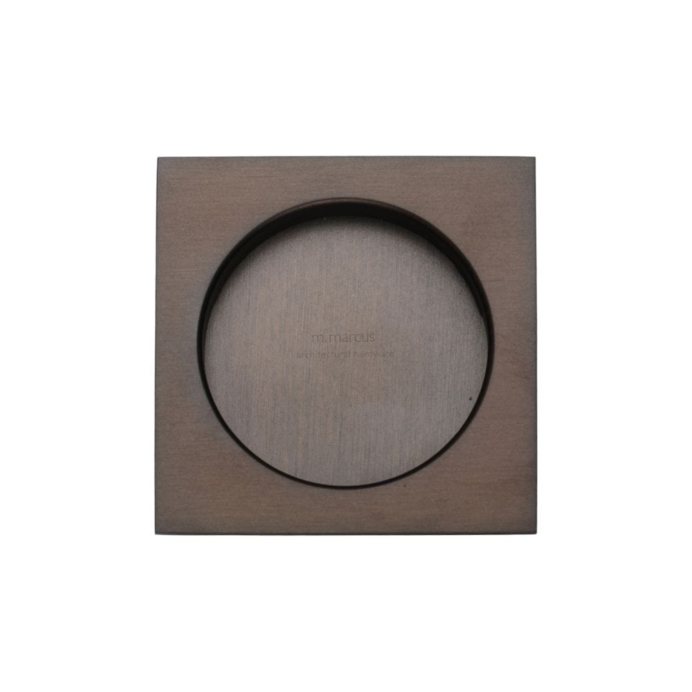 M.Marcus Door Furniture Matt Bronze / Flush Handle / Square M.Marcus - SLD Square Flush Pull Pair Matt Bronze