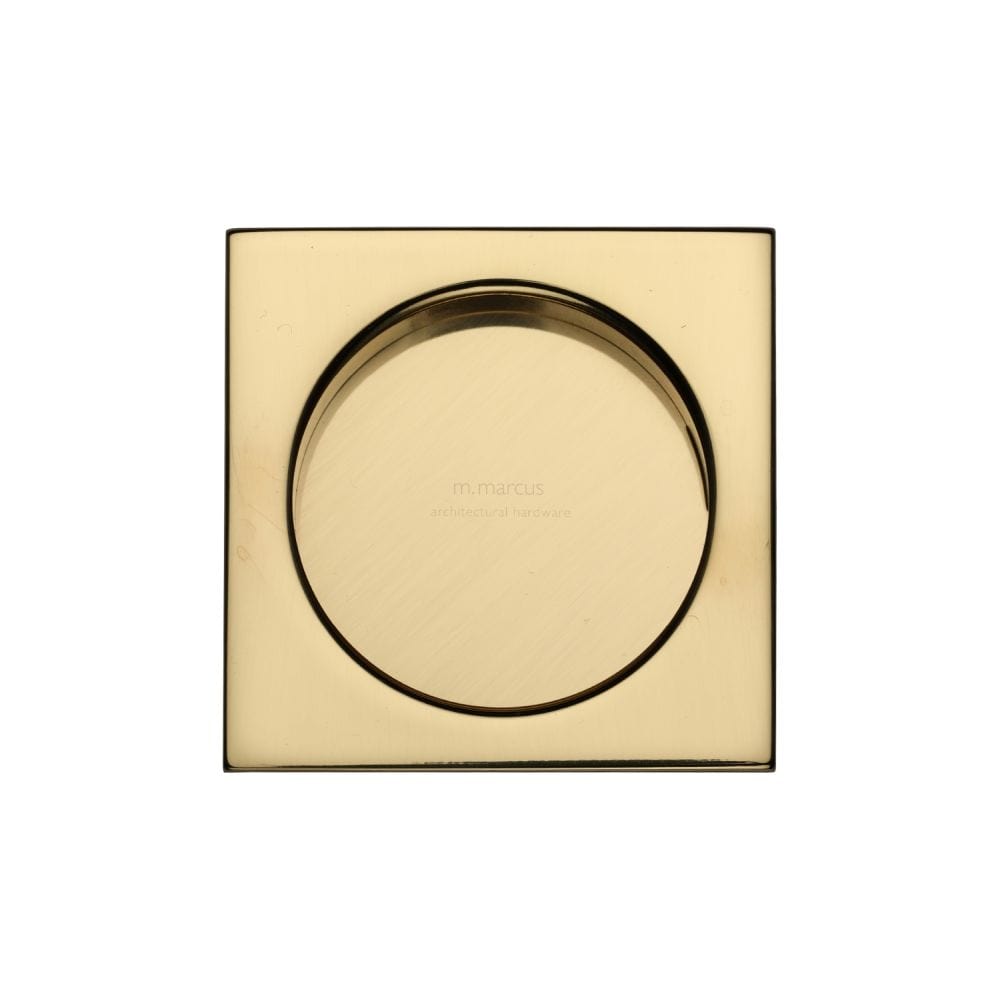 M.Marcus Door Furniture Polished Brass / Flush Handle / Square M.Marcus - SLD Square Flush Pull Pair Polished Brass