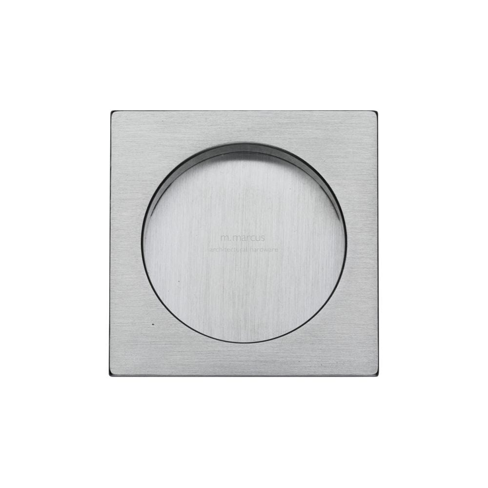 M.Marcus Door Furniture Satin Chrome / Flush Handle / Square M.Marcus - SLD Square Flush Pull Pair Satin Chrome