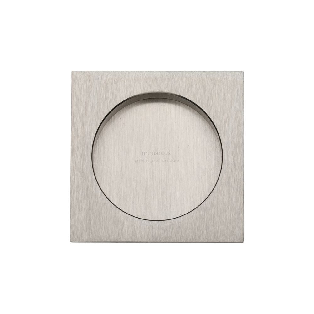 M.Marcus Door Furniture Satin Nickel / Flush Handle / Square M.Marcus - SLD Square Flush Pull Pair Satin Nickel