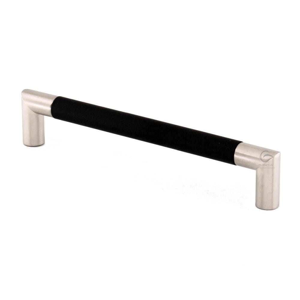 M.Marcus Cabinet Hardware Ash / Cabinet Pull Handles / 192mm c/c M.Marcus - Wooden Cabinet Pull Handle Angle Design 192mm Black Beech Finish