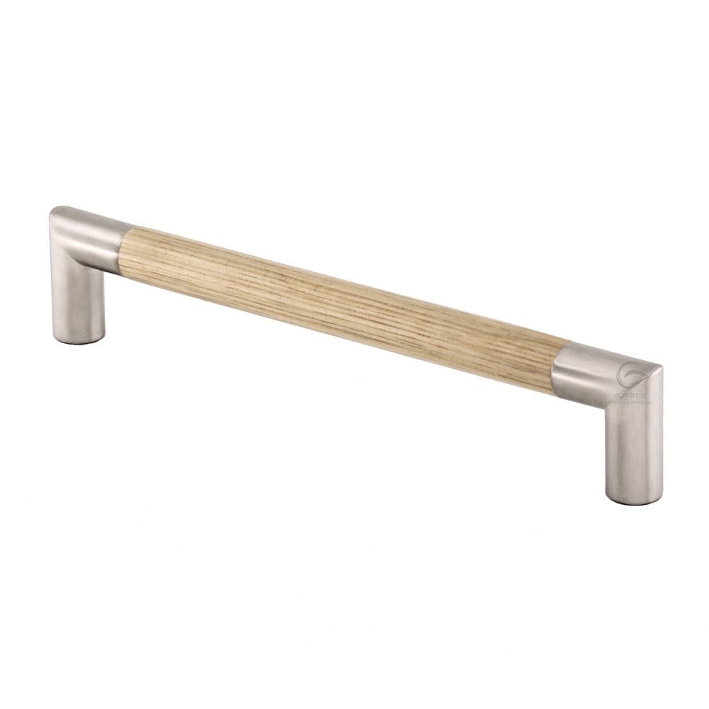 M.Marcus Cabinet Hardware Oak / Cabinet Pull Handles / 192mm c/c M.Marcus - Wooden Cabinet Pull Handle Angle Design 192mm Oak Finish