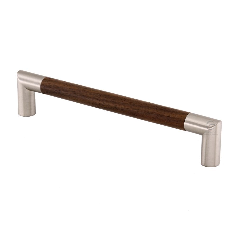 M.Marcus Cabinet Hardware Walnut / Cabinet Pull Handles / 192mm c/c M.Marcus - Wooden Cabinet Pull Handle Angle Design 192mm Walnut Finish