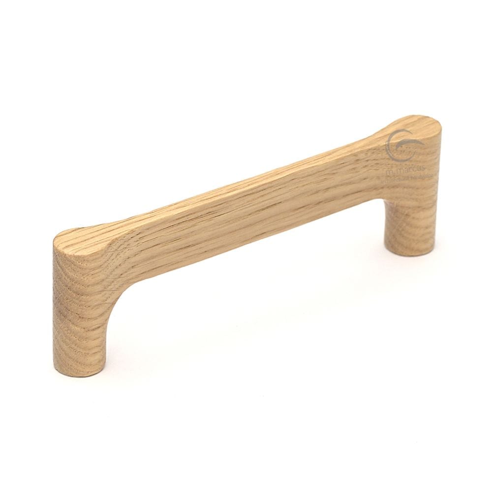 M.Marcus Cabinet Hardware Oak / Cabinet Pull Handles / 128mm c/c M.Marcus - Wooden Cabinet Pull Handle Gio Design 128mm Oak Finish