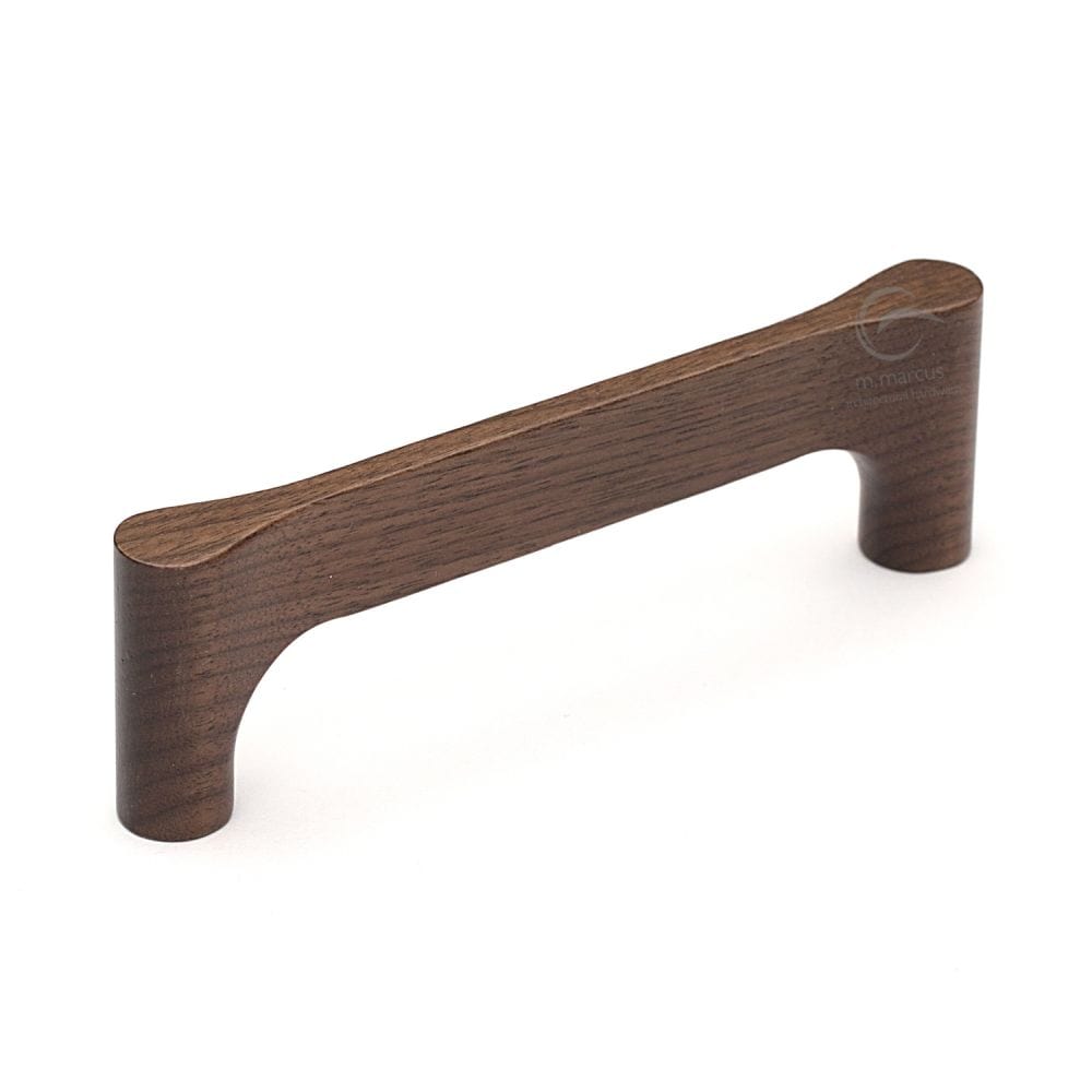 M.Marcus Cabinet Hardware Walnut / Cabinet Pull Handles / 128mm c/c M.Marcus - Wooden Cabinet Pull Handle Gio Design 128mm Walnut Finish