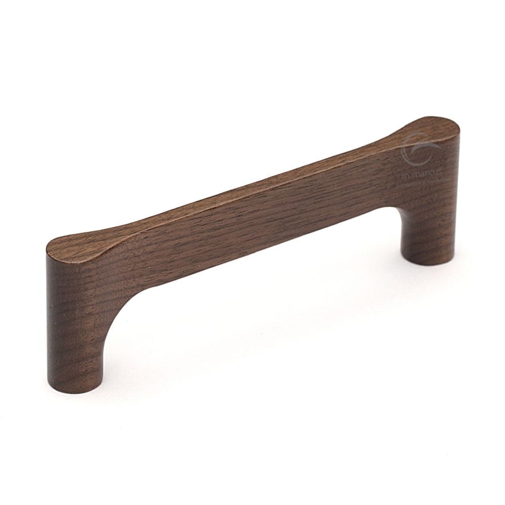 M.Marcus Cabinet Hardware Walnut / Cabinet Pull Handles / 160mm c/c M.Marcus - Wooden Cabinet Pull Handle Gio Design 160mm Walnut Finish