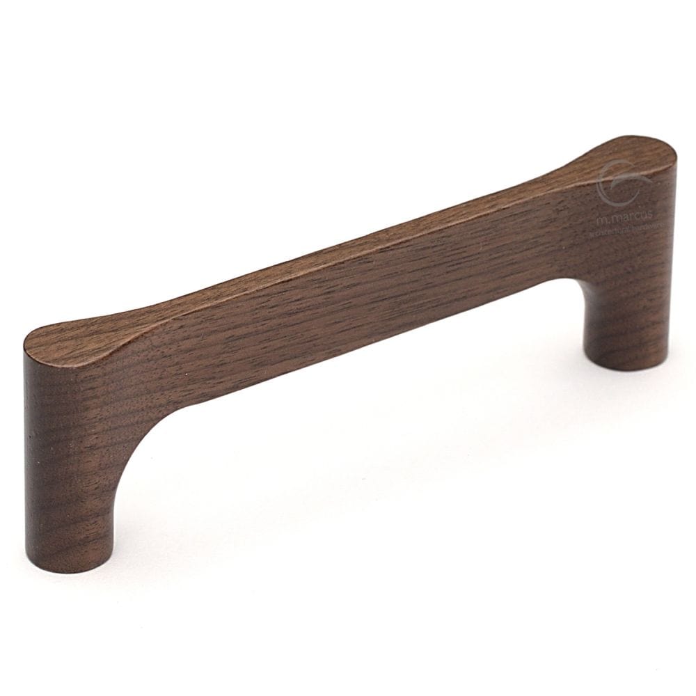 M.Marcus Cabinet Hardware Walnut / Cabinet Pull Handles / 224mm c/c M.Marcus - Wooden Cabinet Pull Handle Gio Design 224mm Walnut Finish