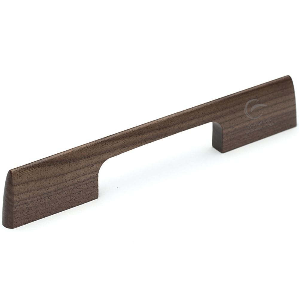 M.Marcus Cabinet Hardware Walnut / Cabinet Pull Handles / 320mm c/c M.Marcus - Wooden Cabinet Pull Handle Slim Aero Design 320mm Walnut Finish