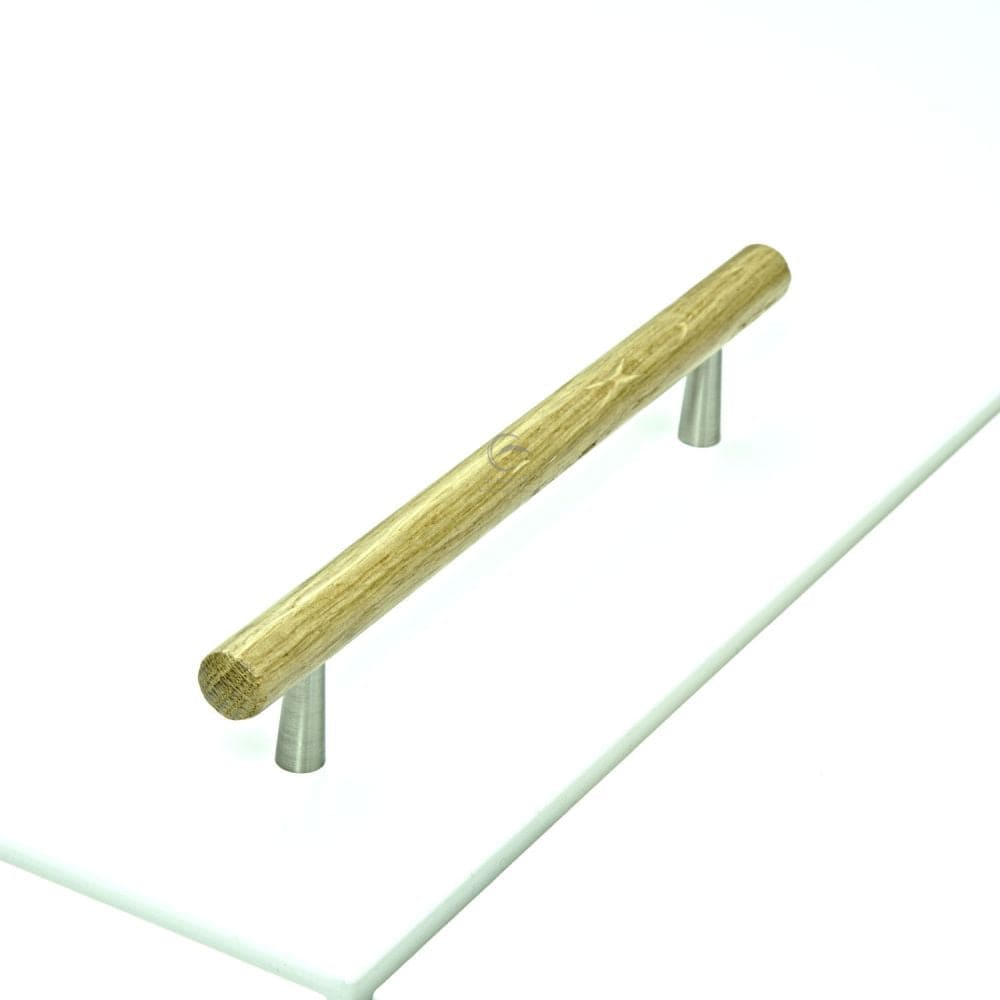 M.Marcus Cabinet Hardware Oak / Cabinet Pull Handles / 160mm c/c M.Marcus - Wooden Cabinet Pull Handle T-Bar Tilaa Design 160mm Oak Finish