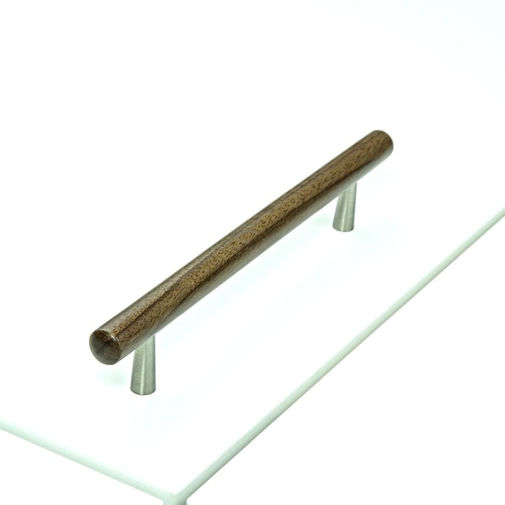 M.Marcus Cabinet Hardware Walnut / Cabinet Pull Handles / 160mm c/c M.Marcus - Wooden Cabinet Pull Handle T-Bar Tilaa Design 160mm Walnut Finish