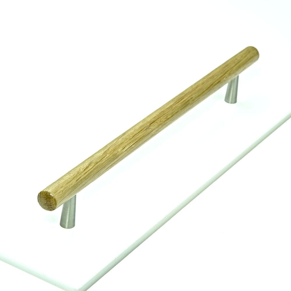 M.Marcus Cabinet Hardware Oak / Cabinet Pull Handles / 224mm c/c M.Marcus - Wooden Cabinet Pull Handle T-Bar Tilaa Design 224mm Oak Finish