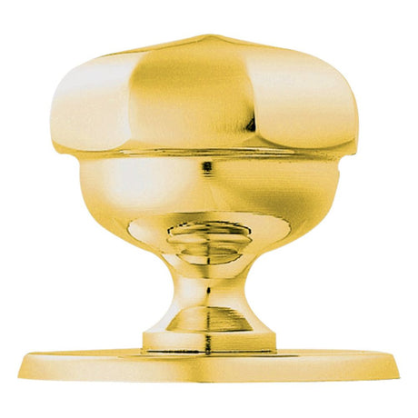 This is an image of a Carlisle Brass - Octagonal Centre Door Knob - Stainless Brass that is availble to order from Trade Door Handles in Kendal.