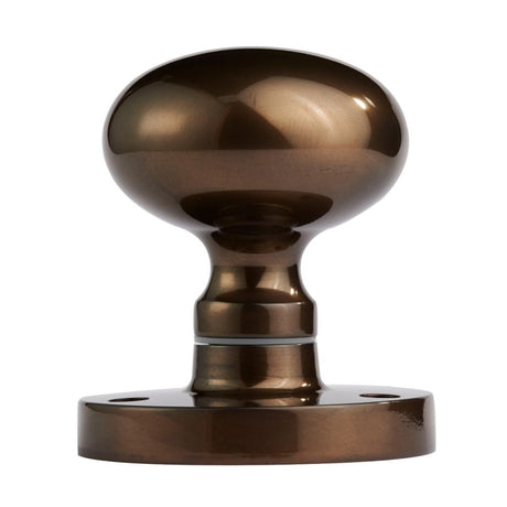 This is an image of a Carlisle Brass - Mushroom Mortice Knob - Dark Bronze that is availble to order from Trade Door Handles in Kendal.