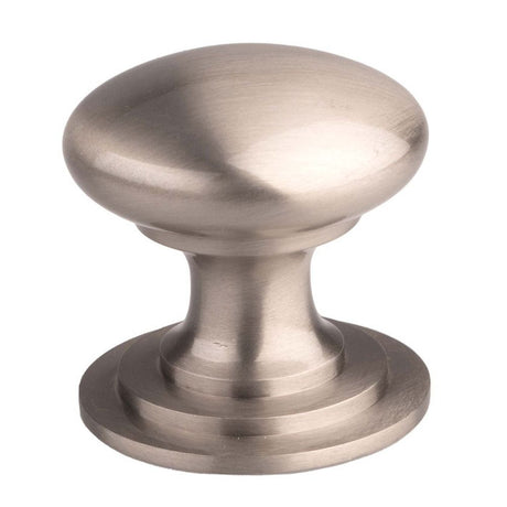 This is an image of a FTD - Victorian Cupboard Knob 50mm Stainless Steel Effect - Stainless Steel Effe that is availble to order from Trade Door Handles in Kendal.